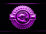 San Diego Chargers Community Quarterback LED Neon Sign USB - Purple - TheLedHeroes