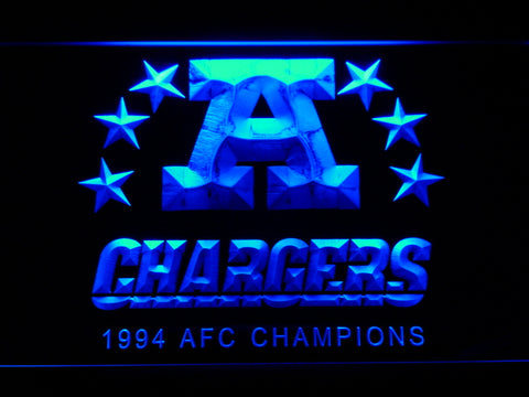 San Diego Chargers 1994 AFC Champions LED Sign -  - TheLedHeroes
