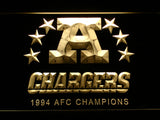 FREE San Diego Chargers 1994 AFC Champions LED Sign - Yellow - TheLedHeroes