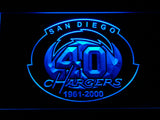 FREE San Diego Chargers 40th Anniversary LED Sign - Blue - TheLedHeroes