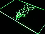 Disney Mini Piglet Winnie the Pooh LED Neon Sign USB - Green - TheLedHeroes