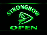 Strongbow Open LED Neon Sign Electrical - Green - TheLedHeroes