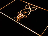 Disney Mini Piglet Winnie the Pooh LED Neon Sign USB - Orange - TheLedHeroes