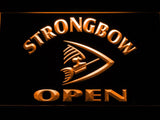 Strongbow Open LED Neon Sign USB - Orange - TheLedHeroes