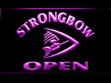 Strongbow Open LED Neon Sign USB - Purple - TheLedHeroes