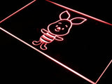 Disney Mini Piglet Winnie the Pooh LED Neon Sign Electrical - Red - TheLedHeroes