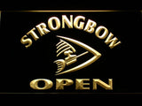 Strongbow Open LED Neon Sign USB - Yellow - TheLedHeroes