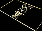 Disney Mini Piglet Winnie the Pooh LED Neon Sign USB - Yellow - TheLedHeroes