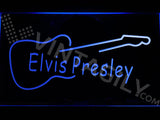 Elvis Presley Guitar LED Sign - Blue - TheLedHeroes