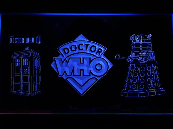 Doctor Who  LED Neon Sign Electrical - Blue - TheLedHeroes