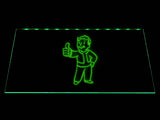Fallout Vault Boy LED Neon Sign USB - Green - TheLedHeroes