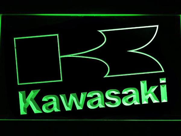 Kawasaki LED Neon Sign Electrical 2 - Green - TheLedHeroes