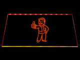 Fallout Vault Boy LED Neon Sign USB - Orange - TheLedHeroes
