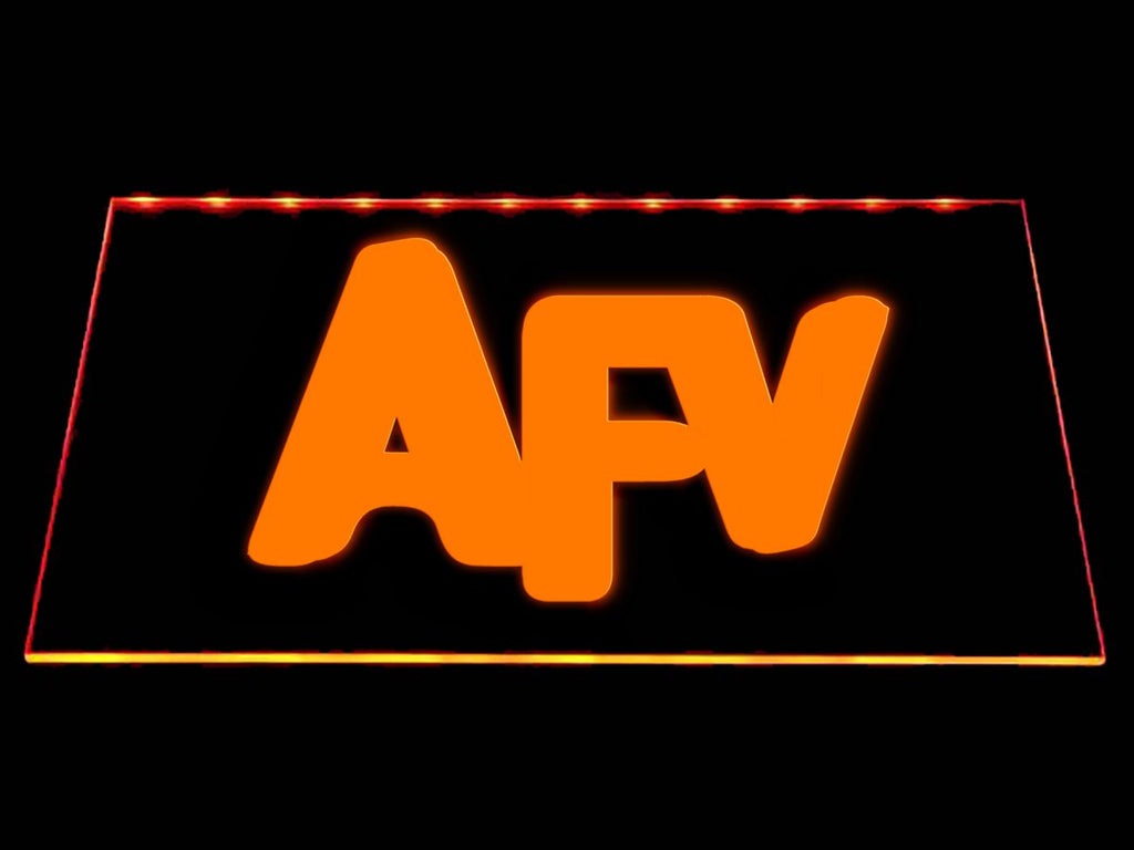 AFV - America's Funniest Home Videos LED Neon Sign USB - Orange - TheLedHeroes