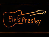 Elvis Presley Guitar LED Neon Sign Electrical - Orange - TheLedHeroes