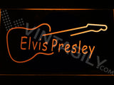 Elvis Presley Guitar LED Sign - Orange - TheLedHeroes