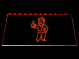 Fallout Vault Boy LED Neon Sign Electrical - Orange - TheLedHeroes
