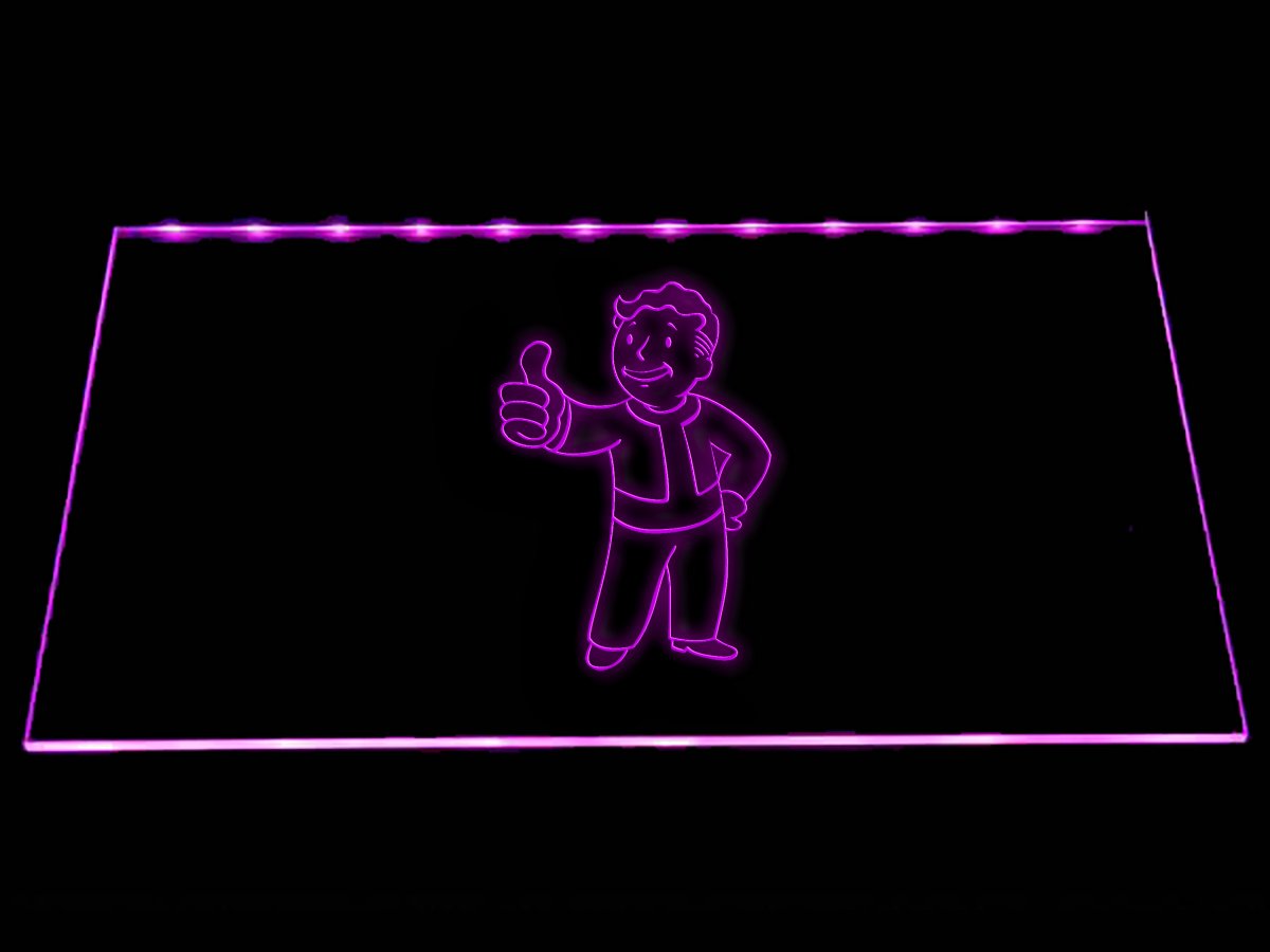 Fallout Vault Boy LED Neon Sign Electrical | The perfect gift for your ...