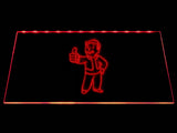 Fallout Vault Boy LED Neon Sign USB - Red - TheLedHeroes