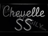 Chevrolet Chevelle SS LED Neon Sign USB - White - TheLedHeroes