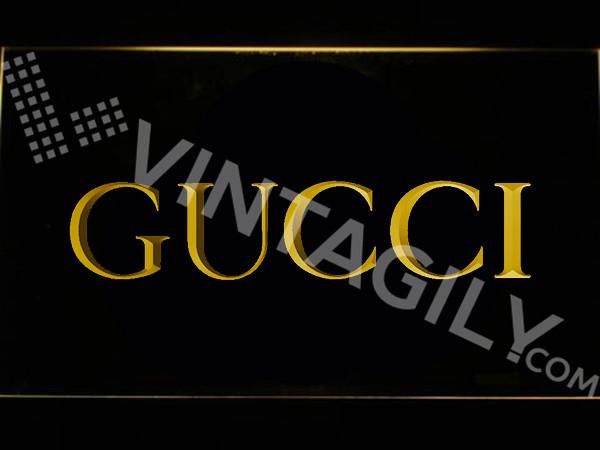 Gucci LED Neon Sign USB - Yellow - TheLedHeroes