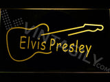 Elvis Presley Guitar LED Sign - Yellow - TheLedHeroes