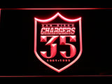 FREE San Diego Chargers 35th Anniversary LED Sign - Red - TheLedHeroes