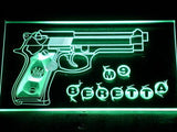 M9 Beretta LED Neon Sign USB - Green - TheLedHeroes