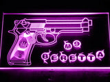 M9 Beretta LED Neon Sign Electrical - Purple - TheLedHeroes