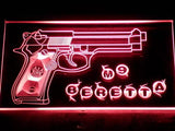 M9 Beretta LED Neon Sign Electrical - Red - TheLedHeroes