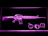 M16 Assault Rifle LED Neon Sign Electrical - Purple - TheLedHeroes