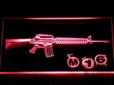 FREE M16 Assault Rifle LED Sign - Red - TheLedHeroes