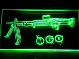 M60 Assault Rifle LED Neon Sign USB - Green - TheLedHeroes