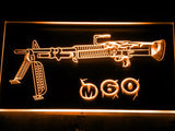 M60 Assault Rifle LED Neon Sign Electrical - Orange - TheLedHeroes