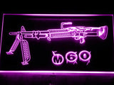 M60 Assault Rifle LED Neon Sign USB - Purple - TheLedHeroes