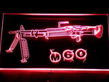M60 Assault Rifle LED Neon Sign USB - Red - TheLedHeroes