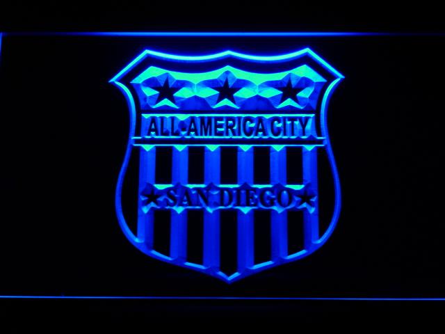 San Diego Chargers (10) LED Neon Sign USB - Blue - TheLedHeroes