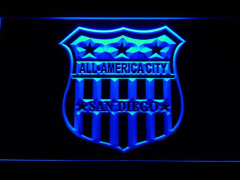 San Diego Chargers (10) LED Neon Sign USB - Blue - TheLedHeroes