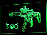 MP5 Assault Weapon LED Neon Sign Electrical - Green - TheLedHeroes