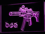 MP5 Assault Weapon LED Neon Sign USB - Purple - TheLedHeroes