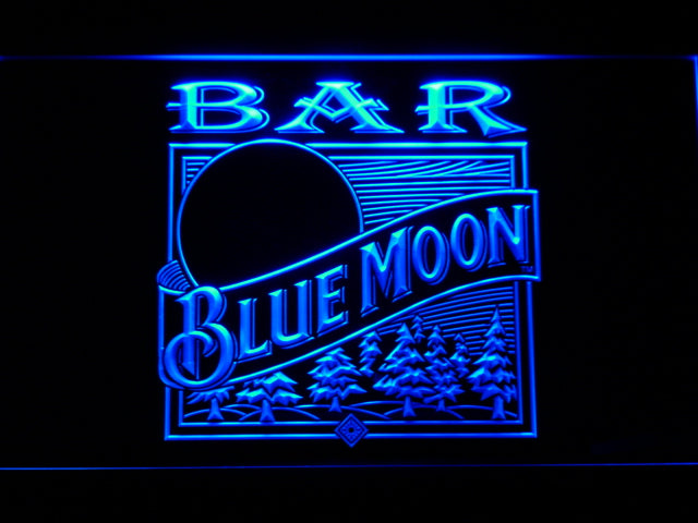 FREE Blue Moon Bar (2) LED Sign - Blue - TheLedHeroes
