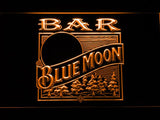 Blue Moon Bar (2) LED Neon Sign USB - Orange - TheLedHeroes