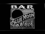 Blue Moon Bar (2) LED Neon Sign USB - White - TheLedHeroes