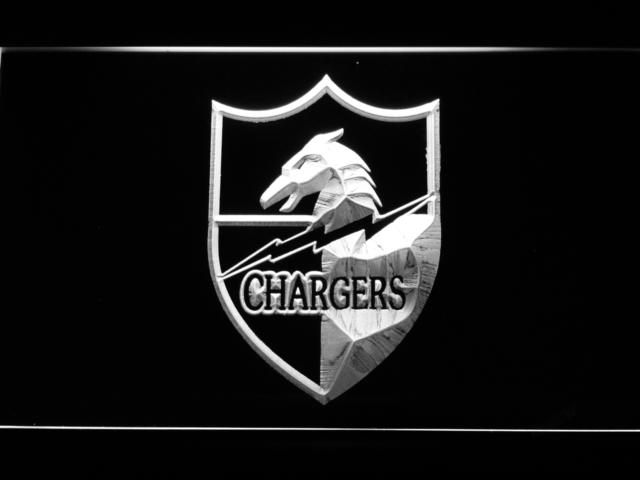 San Diego Chargers (12) LED Neon Sign Electrical - White - TheLedHeroes
