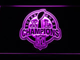 Pittsburgh Steelers Super Bowl XL Champions LED Neon Sign Electrical - Purple - TheLedHeroes