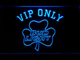 Bud Light Shamrock VIP Only LED Neon Sign Electrical - Blue - TheLedHeroes