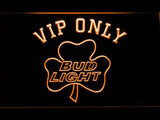 Bud Light Shamrock VIP Only LED Neon Sign USB - Orange - TheLedHeroes