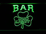 Bud Light Shamrock Bar LED Neon Sign USB - Green - TheLedHeroes
