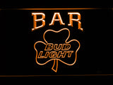 FREE Bud Light Shamrock Bar LED Sign - Orange - TheLedHeroes