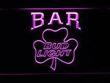 FREE Bud Light Shamrock Bar LED Sign - Purple - TheLedHeroes